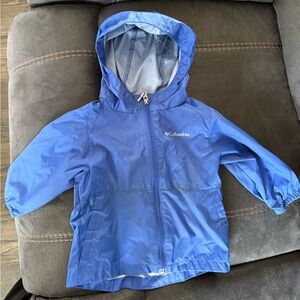 Columbia Kids Royal Blue Hooded Switchback Raincoat